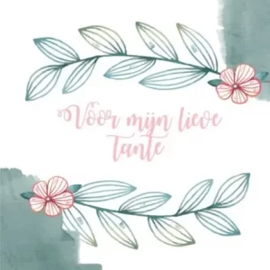 Wenskaart Mijn Lieve Tante