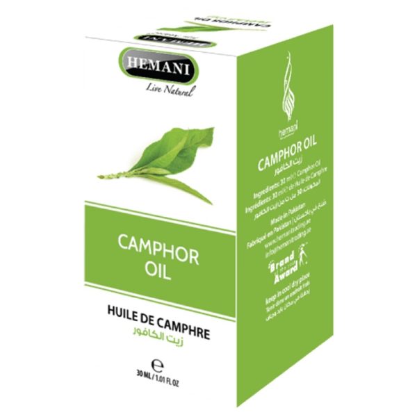 Camphor Oil – Huile De Camphre Hemani 30 ml