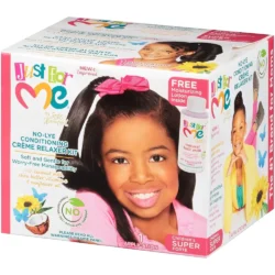 Just For Me No-Lye Conditioning Creme Relaxer Kit Super