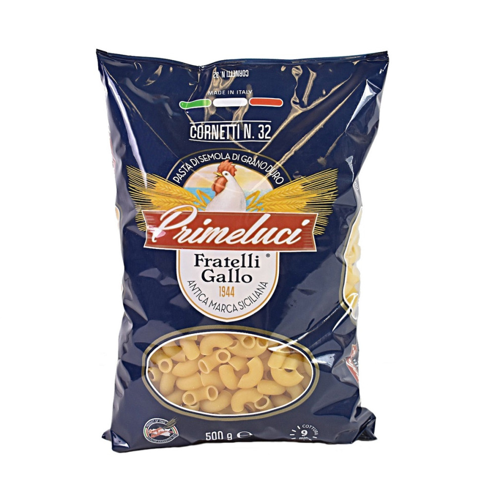 Primeluci Cornetti Macaroni (No.32) 500 g